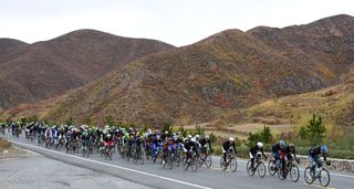 The peloton on stage two of the 2014 Tour of Beijing