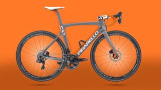 The new Pinarello Dogma F10 disc looks resplendent with its powerful new brakes