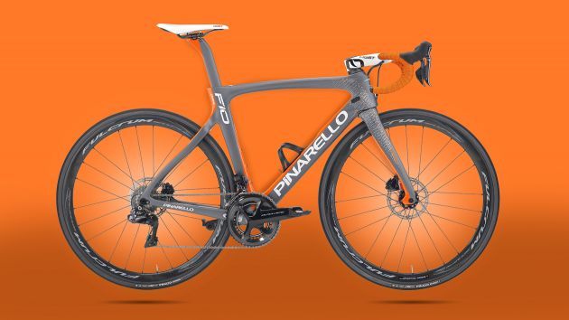 The new Pinarello Dogma F10 disc looks resplendent with its powerful new brakes