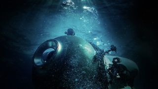 Titan Submersible under water graphic.