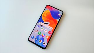 Xiaomi Redmi Note 11 Pro 5G review: phone on a white table