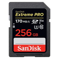 SanDisk Extreme Pro 256GB Memory Card: $99 $39 @ Amazon