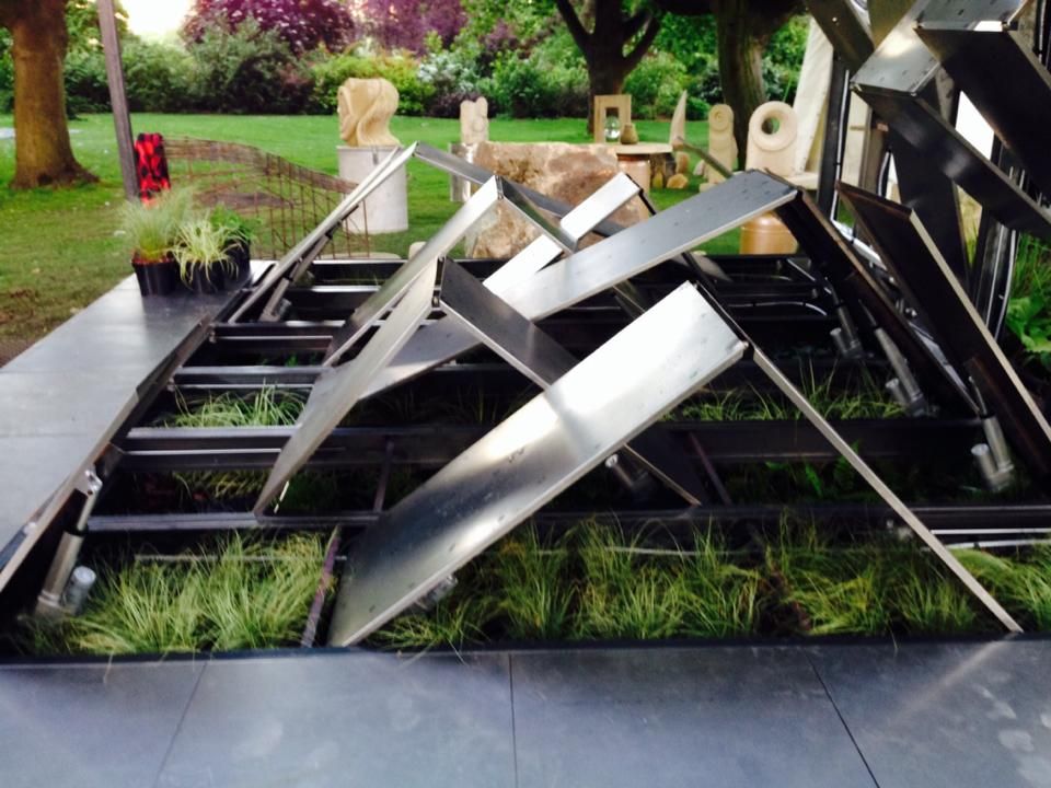 High-Tech Garden&#039;s Mechanical Landscape