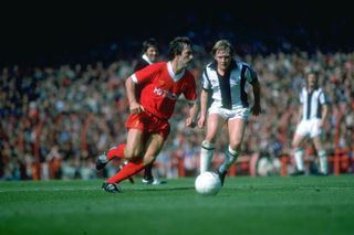 Jimmy Case in action for Liverpool against West Brom in 1979.