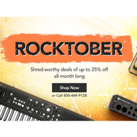 Musician's Friend: Up to 25% off for Rocktober