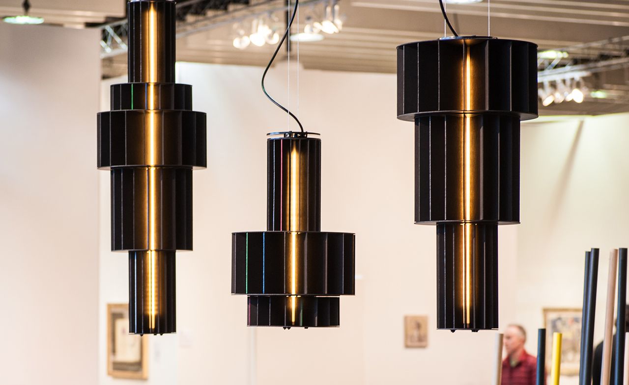 Stephen Burks &#039;Noir&#039; pendant lamps 