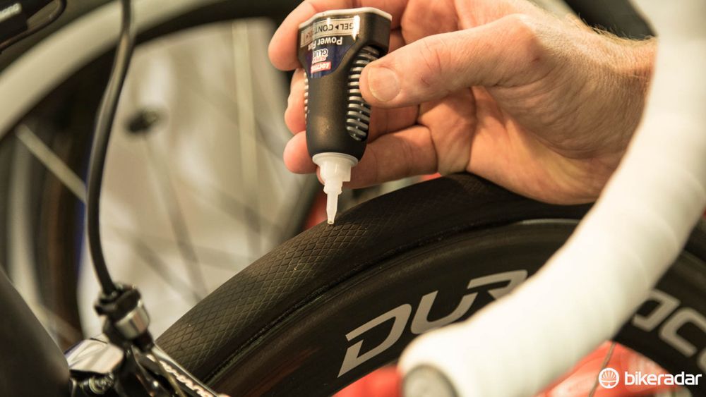For minor cuts, super glue in the hole works just fine - WorldTour proven!