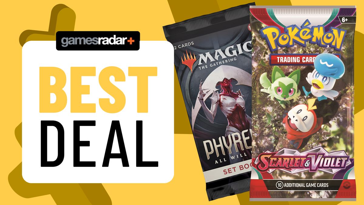 &#039;Best deal&#039; badge beside booster packs for Pokemon TCG and MTG