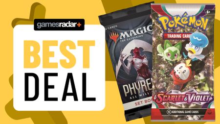 'Best deal' badge beside booster packs for Pokemon TCG and MTG