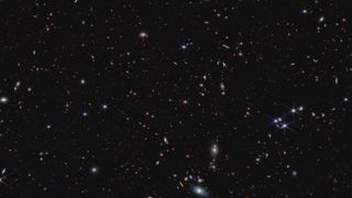 james webb space telescope image of dozens of galaxies in deep space