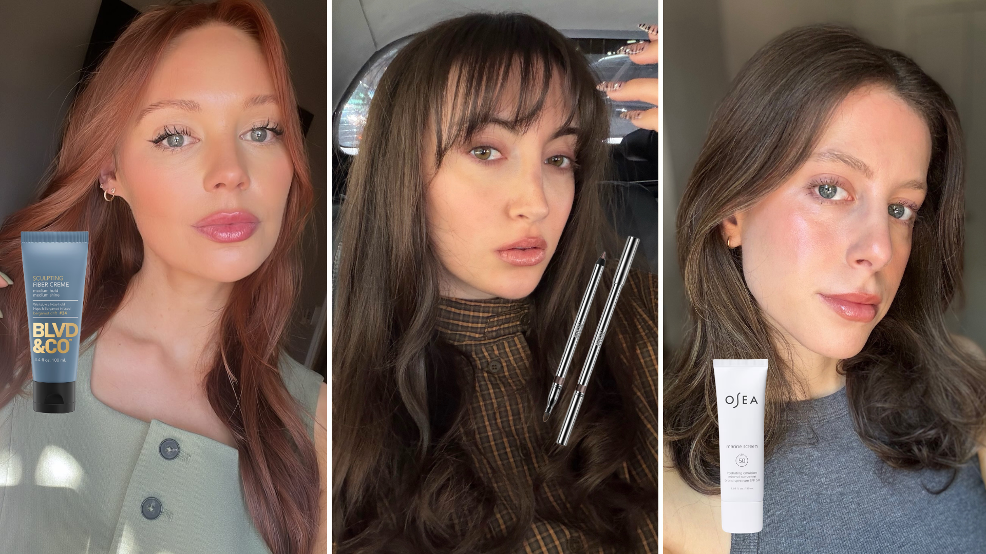 Photo collage of WWW editors with their favorite May beauty products