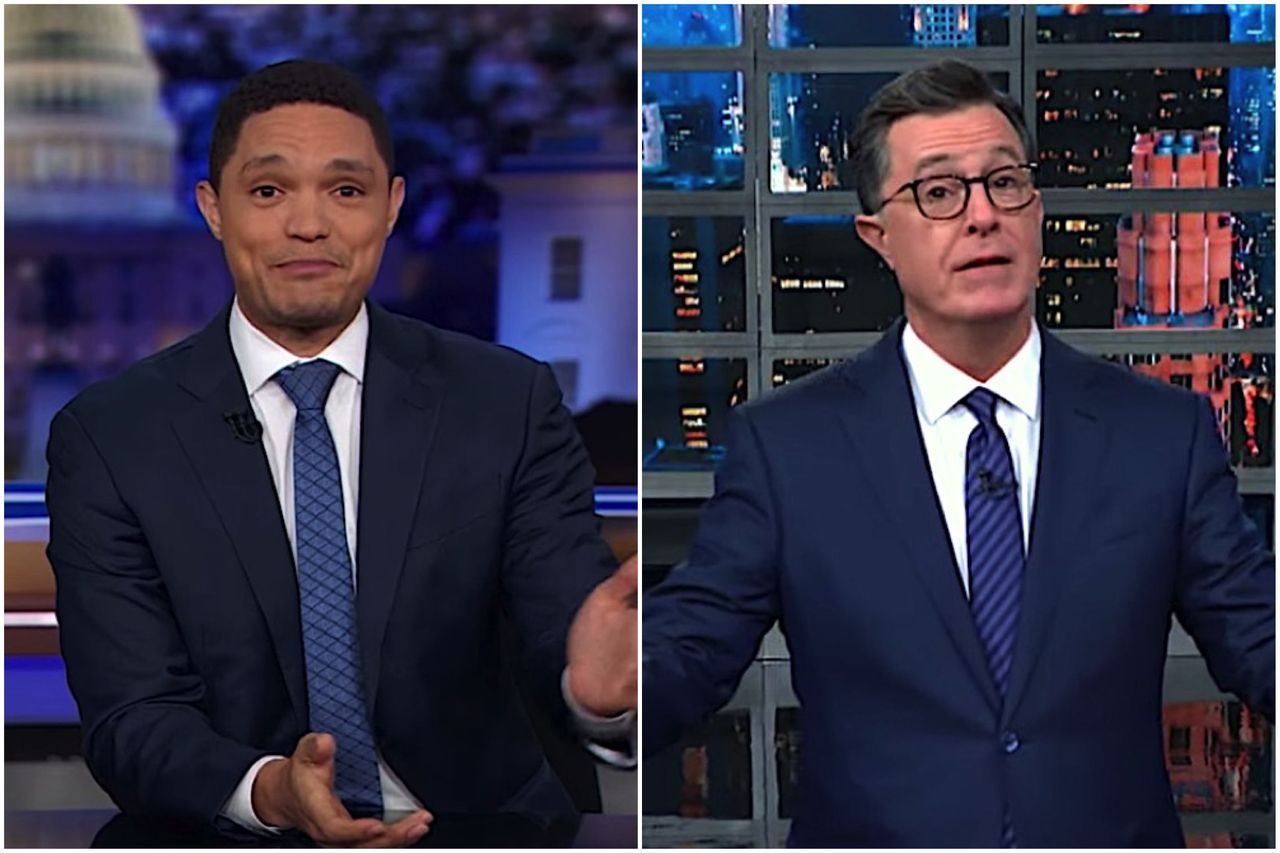 Trevor Noah and Stephen Colbert talk Justin Trudeau&amp;#039;s blackface