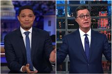 Trevor Noah and Stephen Colbert talk Justin Trudeau's blackface