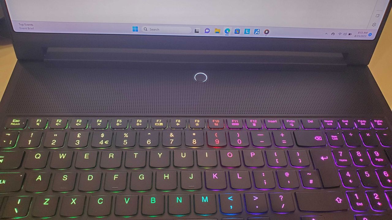 closeup of rgb lit keyboard