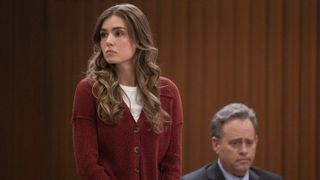 Braedyn Bruner as Emma in court in General Hospital