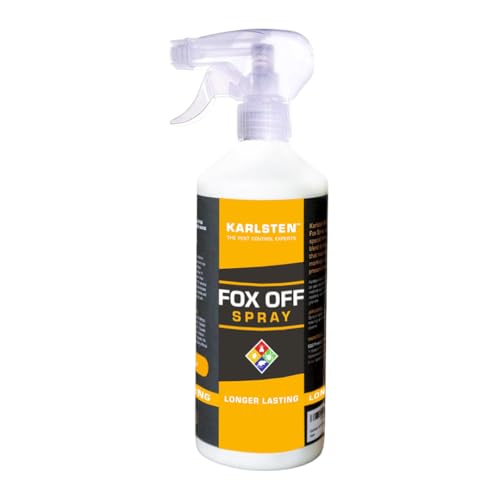 Karlsten Fox Off Spray 500ml &amp;ndash; Humane Solution to Stop Foxes Fouling in Gardens, Lawns &amp;amp; Bins &amp;ndash; Natural Formula, Pet Safe, Long-Lasting Outdoor Protection