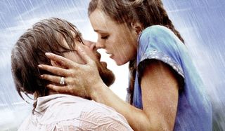 The Notebook Ryan Gosling kisses Rachel McAdams in the rain