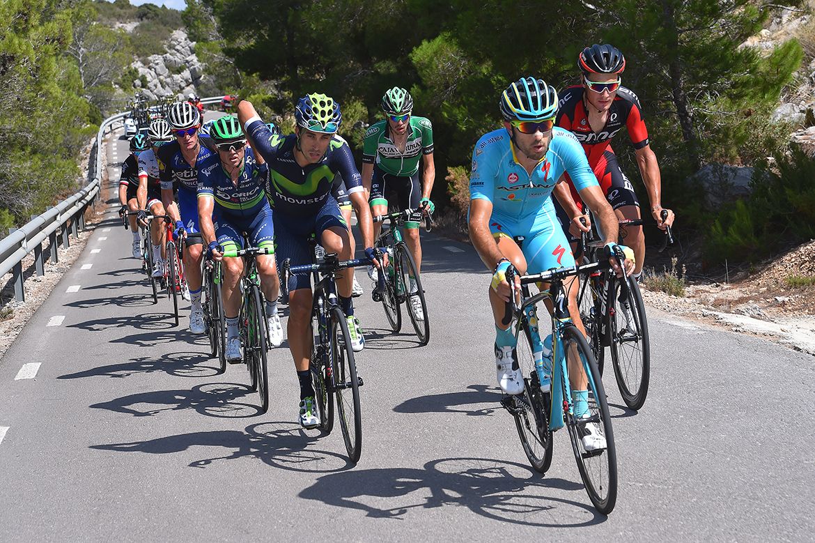 Dario Cataldo (Astana) leads the breakaway
