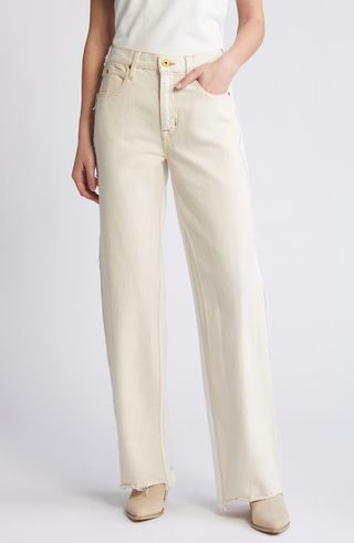 Grace Reworked Paneled Wide Leg Jeans