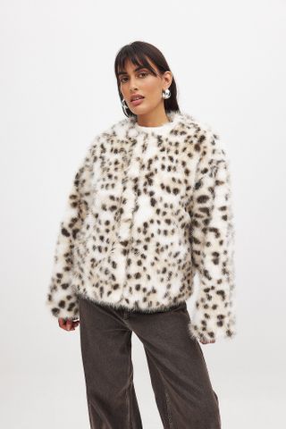 NA-KD, Faux Fur Printed Jacket