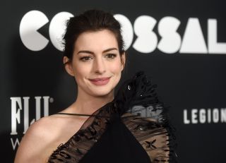 a close-up of actress Anne Hathaway