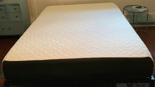 Image shows the mattress in our reviewer's bedroom