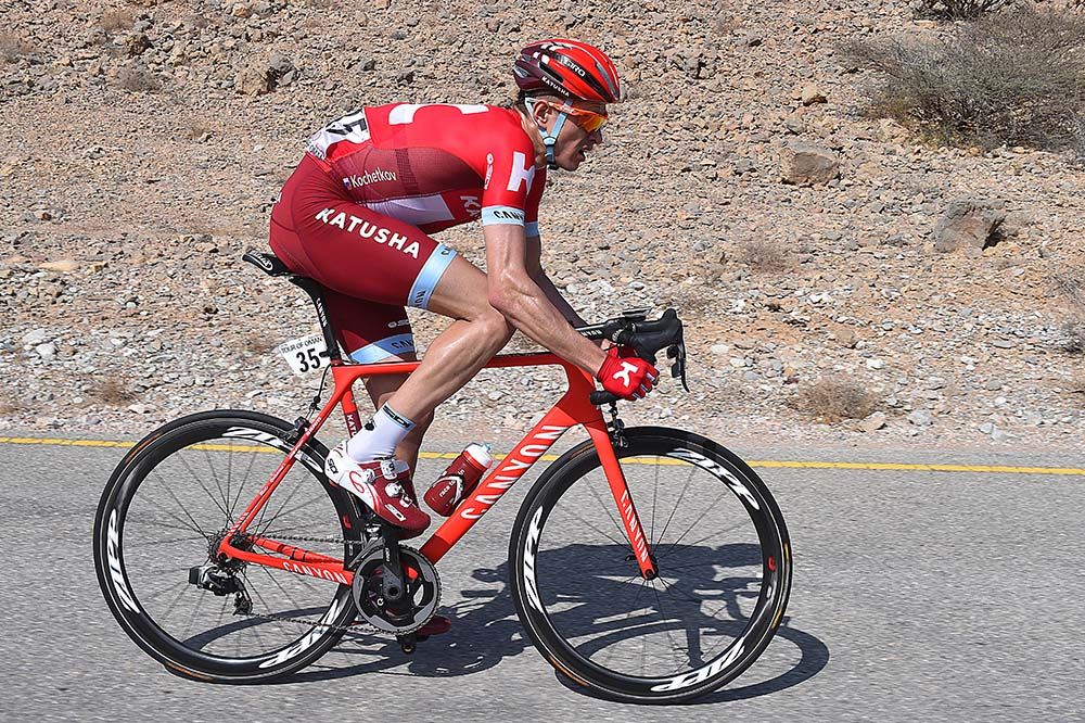Pavel Kochetkov (Katusha) on the new SRAM Etap Canyon bike