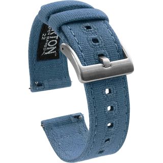 BARTON Canvas Quick Release Watch Band in Nantucket Blue