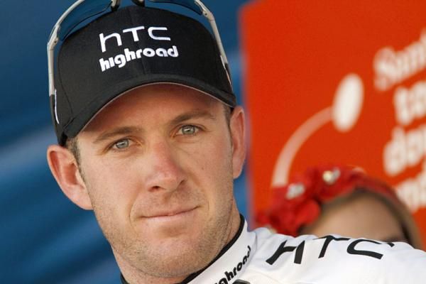 Stage 1 winner and GC leader Matt Goss (HTC - Highroad).