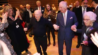 King Charles III dances at the JW3 Community Centre