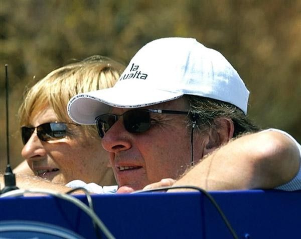 President of the Tour de France, Patrice Clerc (R)