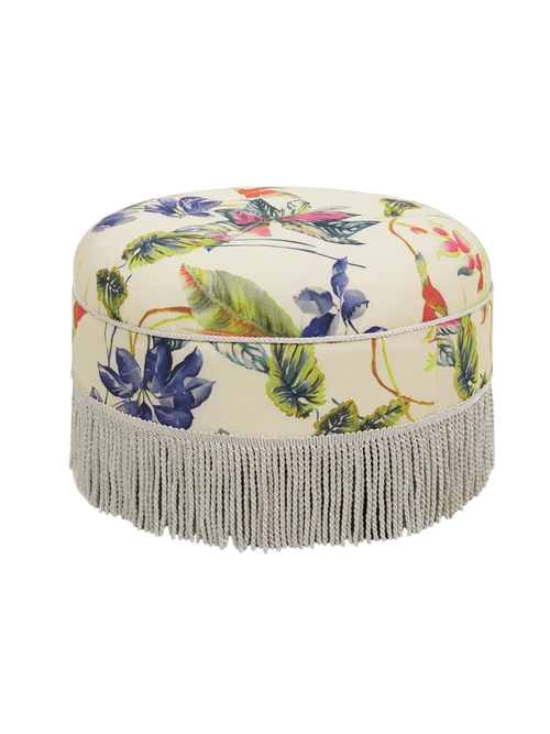 Neptune Wide Tufted Round Cocktail Ottoman