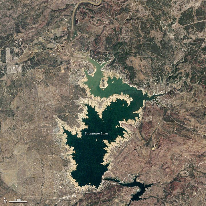 lake buchanan drought 2011