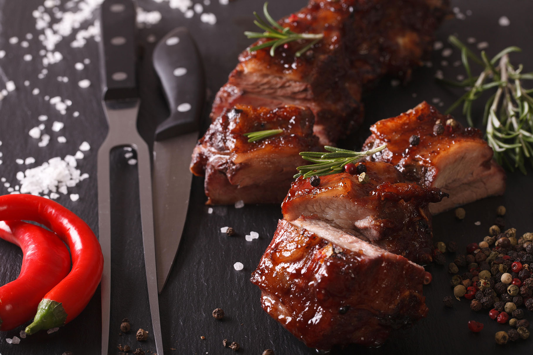 Salt and pepper spare ribs recipe image