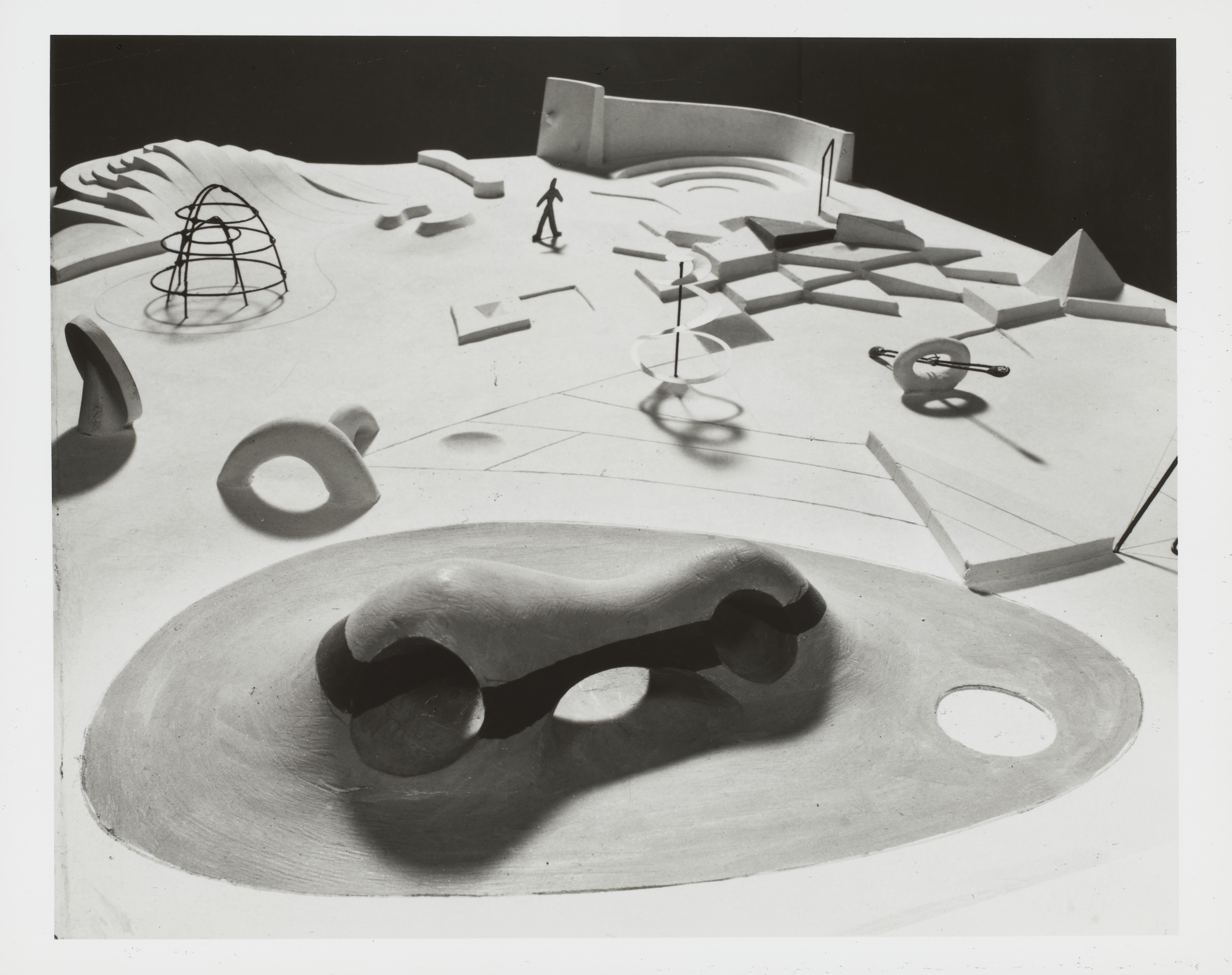 Model of a playground, designed by Isamu Noguchi