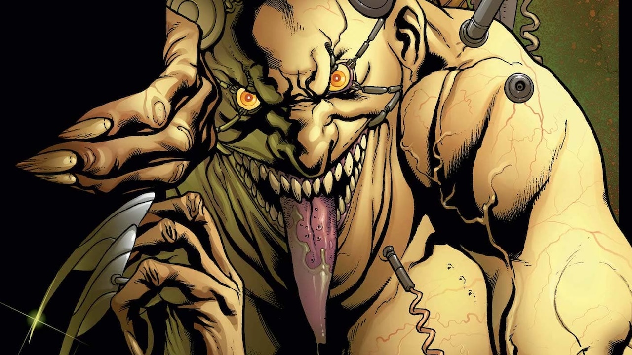 X-Men villain Mojo sticking his tongue out