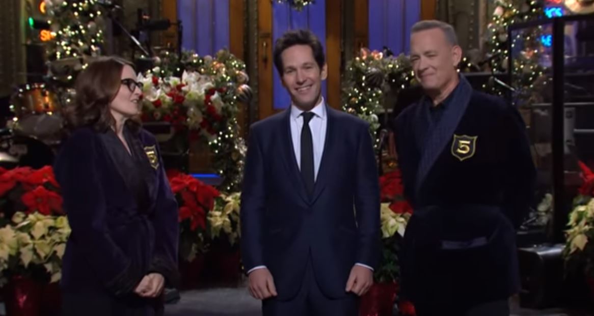 Tina Fey, Paul Rudd, and Tom Hanks