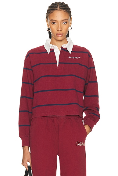 Serif Logo Rugby Polo Top