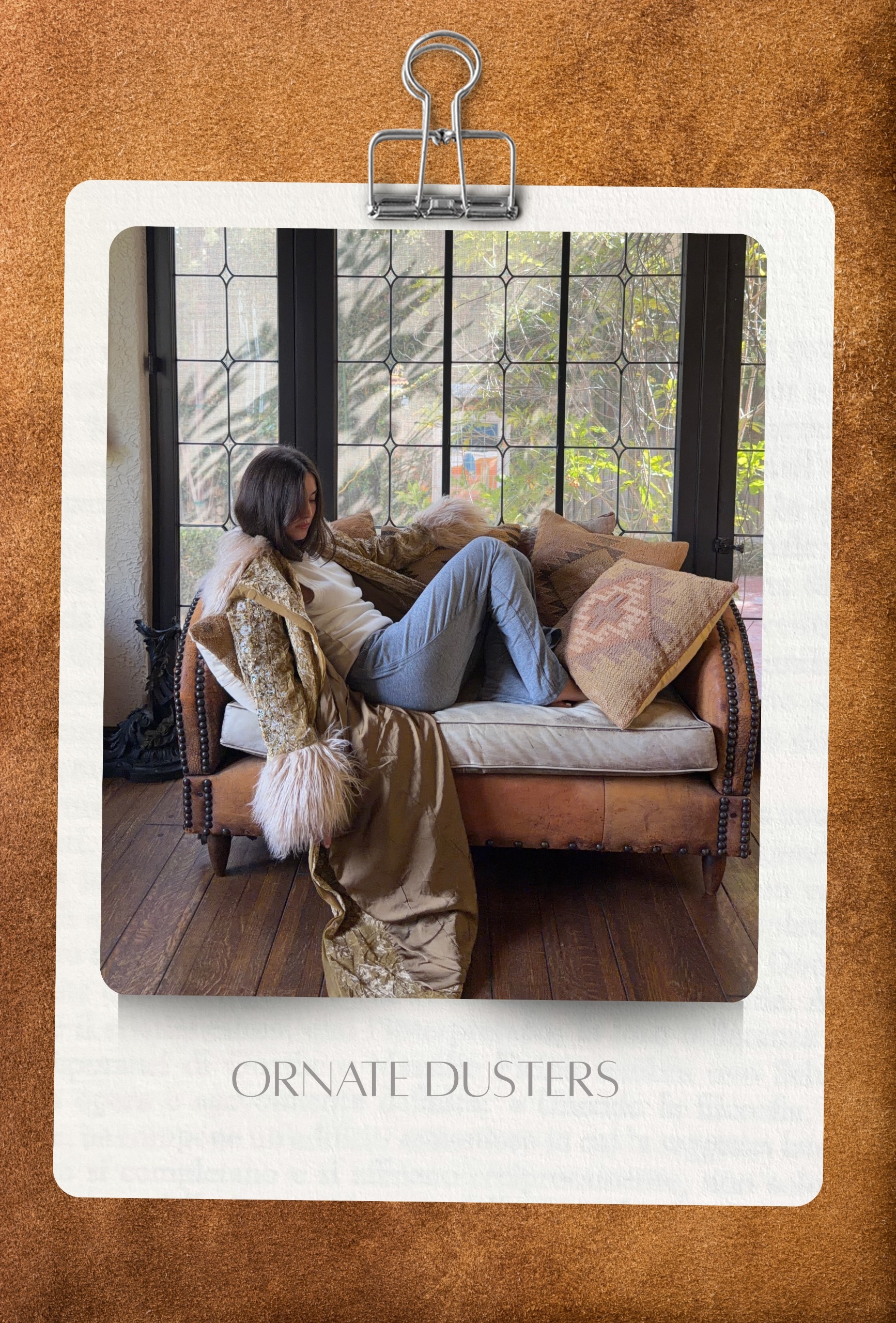 autumn 2026 cult buys: Sophie Lintner wears an ornate duster coat from Free People, white tank top and jeans