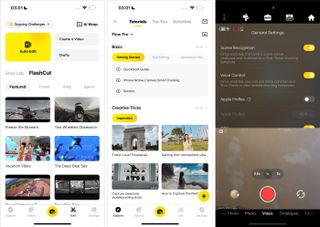 Insta360 Flow Pro review app screenshots