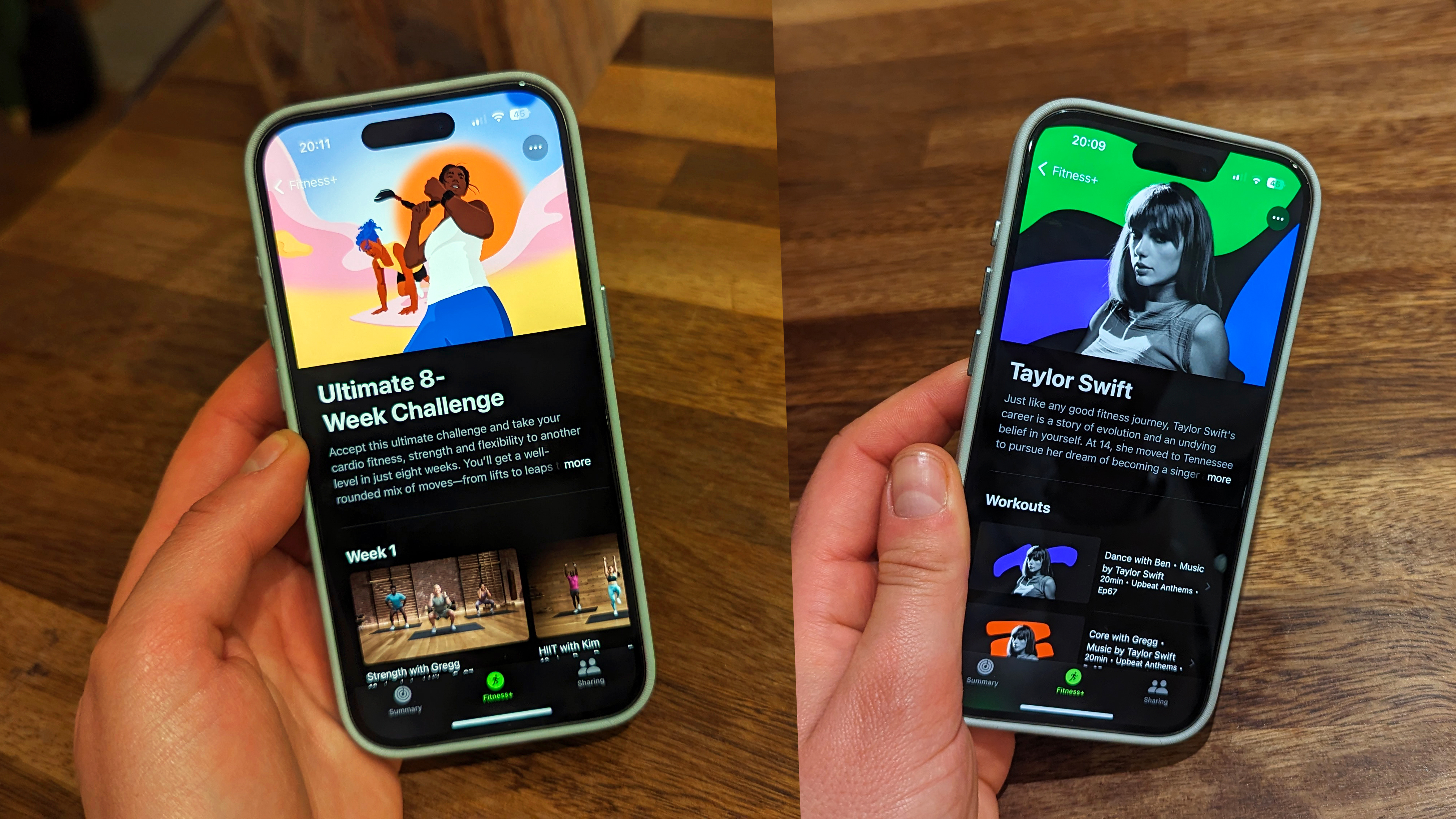 Screenshot of Apple Fitness Plus
