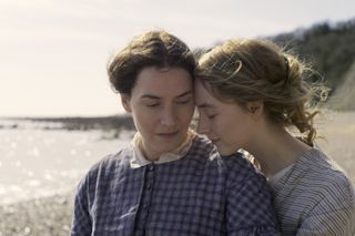 Kate Winslet and Saoirse Ronan in Ammonite.