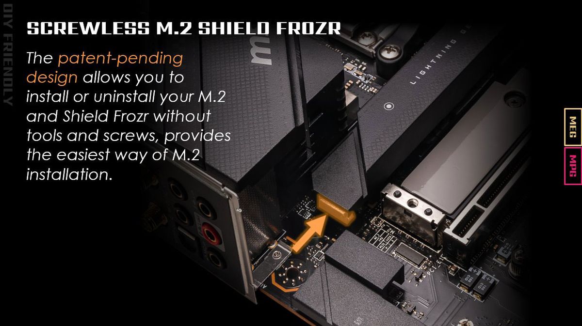 MSI Screwless M.2 Shield Frozr