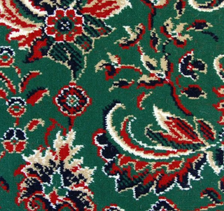 Longleat Wilton Isphahan Green Budget Carpet