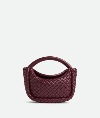 Women's Small Cobble Top Handle in Barolo