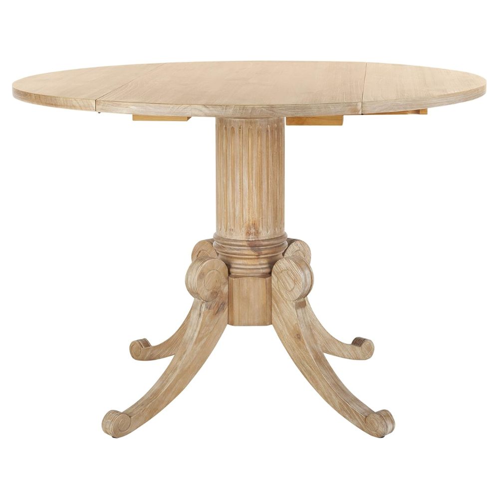 Safavieh Home Forest Traditional Rustic Natural Drop Leaf Dining Table