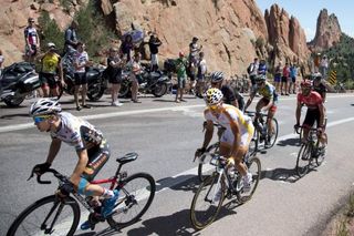Martijn Verschoor (Novo Nordisk) rides through Garden of God Park