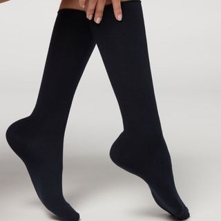 cashmere mix mid calf socks