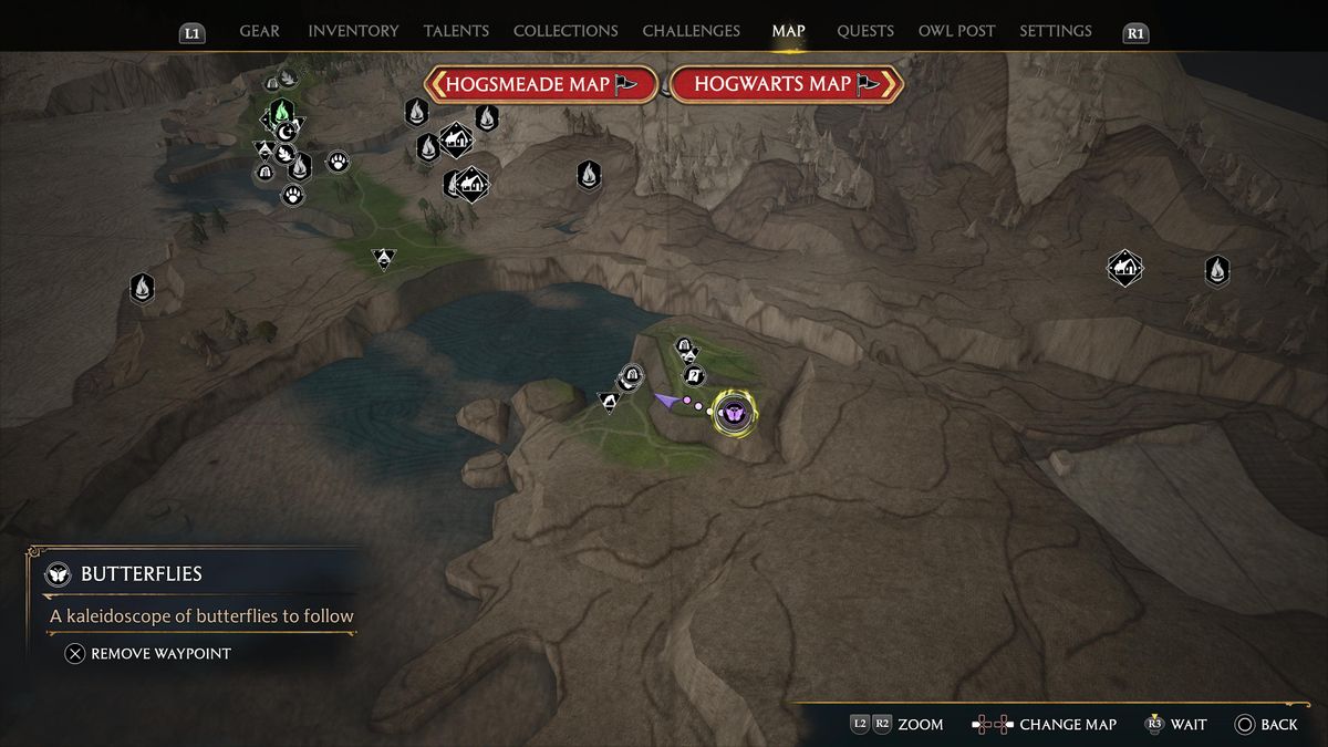 hogwarts legacy clagmar coast butterfly location