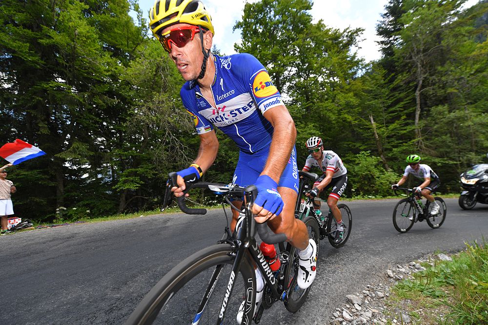 PhilippeGilbert (Quick-Step Floors) in a breakaway during stage 10 at the Tour de France